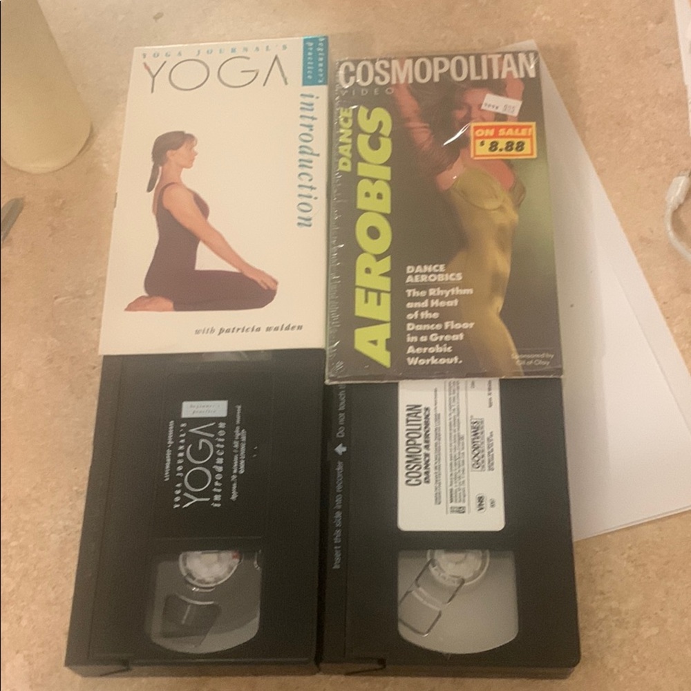 Yoga and Aerobics VHS Set